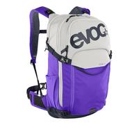 EVOC STAGE 18 mochila técnica para ciclismo y senderismo, mochila (mochila de trekking con mucho espacio de almacenamiento, máxima ventilación en la espalda), arena - violeta