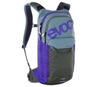 EVOC STAGE 6 + HYDRATION BLADDER 2, mochila (correas ajustables para los hombros, mochila con bolsa de hidratación de 2 l y compartimento para herramientas), acero - violeta - oliva oscuro