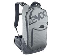EVOC TRAIL PRO 10l mochila para trail y carreras, mochila (protector de espalda LITESHIELD PLUS, compartimento para vejiga de hidratación de 3l, tamaño: L/XL), gris piedra/gris carbón