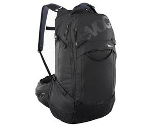 EVOC TRAIL PRO BLACKLINE 26 mochila protectora (mochila ligera con protector de espalda, in ompartimento para vejiga de hidratación, ajuste optimizado, L/XL), negro