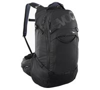 EVOC Trail Pro Blackline 26 Mochila Protectora (Mochila Ligera con Protector de Espalda, Incl. Compartimento para vejiga de hidratación, Ajuste optimizado, L/XL), Negro