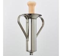 Evocalo Churrera Manual Grande 29 cm de Acero Inoxidable 18/10 con Maza de Madera - para Churros y Porras Tradicionales