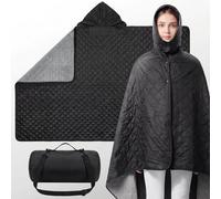 EVOCAMP Manta de Camping Ultraligera y cálida, Impermeable, Cortavientos, 200x140 cm, Forro Polar, Poncho Liner, Manta de Estadio, con Bolsa, 880 g