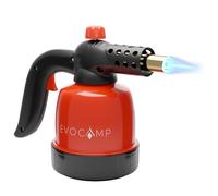 EVOCAMP Soplete de cocina profesional, lámpara de soldadura, soplete pequeño, quemador Bunsen para cocina, flambeador para cocina, encendedor para barbacoa, temp. máx. 1300°C