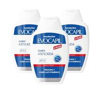 Evocapil Champú Anticaída - Pack de 3 × 300 ml - Biotina, Queratina y Procapil - Tratamiento intensivo para el cuero cabelludo