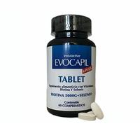EVOCAPIL PLUS Vitaminas para el cabello con Biotina, Selenio, Colina, Zinc, 60 comprimidos
