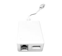Evoges Divisor de microfiltro ADSL con cable de 11 cm: para que los datos de banda ancha ADSL se conecten al módem o router a través del puerto RJ11 y comunicación de voz para conectar un teléfono u