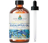 EVOKE OCCU Aceite Esencial de Eucalipto para Difusor, Aromaterapia y Ducha | Aceite Esencial con Gotero de Vidrio para Humidificador, Spray, Jabones y Velas, Aroma Refrescante -118 ml / 4 fl oz