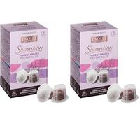 EVOLET - Cápsulas Premium de Té Hibisco y Frutas del Bosque - Compatibles con Nespresso - 10 Cápsulas - Diurético - Infusiona en Frío y Caliente (Paquete de 2)