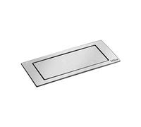 EVOline Backflip - 2 enchufes Schuko, 1 cargador USB-C, acero inoxidable