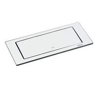 EVOline Backflip - Enchufe retráctil de 2 enchufes con cargador USB-C, plástico/metal blanco mate