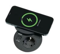 Evoline® Circle80 DisQ Elementos de Toma Empotrada Con Toma Schuko USB A/C