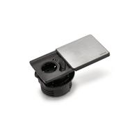 Evoline Square-Usb, Einbausteckdosenelemente, Color de Acero Inoxidable