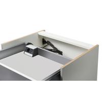 Evoline Wing 1 USB A + C, Aufbausteckdosenelement, Con Enchufe Schuko, Plata