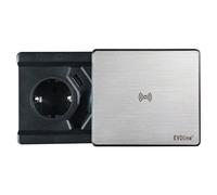 Evolinemultipresa Móvil Empotrable A Desaparición Cuadrado 80 Inox Satinado