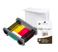 Evolis Primacy Zenius 2 R5F202E100 - Cinta con 100 tarjetas de plástico, color blanco y 1 tarjeta de limpieza