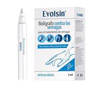 Evolsin - Boligrafo contra las verrugas en los pies, manos, brazos, piernas y cuerpo en general - Lápiz antiverrugas - precisa, higiénica y segura - Clínicamente testado (3 ml)