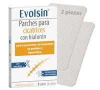 Evolsin parches cicatrizantes - para Todo Tipo de Cicatrices - Reduce Visiblemente las Cicatrices - silicon scar sheets para un Tratamiento Sencillo (Parches cicatriciales con ácido hialurónico)