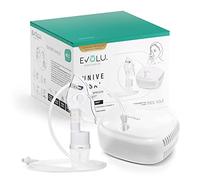 EVOLU UNIVERSAL - Nebulizador eléctrico con boquilla y mascarilla - Inhalador de aerosol para adultos y niños - Nebulizador de pistón para el tratamiento de enfermedades respiratorias.