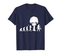 Evolución Bomba Atómica Explosión Mono Seta Atómica Camiseta