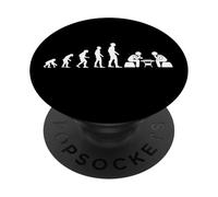Evolución de ajedrez Humor Hombre Juego de ajedrez drole PopSockets PopGrip Adhesivo