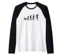 Evolución de los Helados Sundaes Ice Cream Maker Camiseta Manga Raglan
