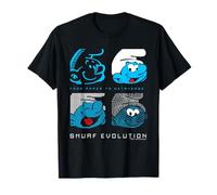 Evolución de los Pitufos de Papel a metaverso Pitufos Película Camiseta