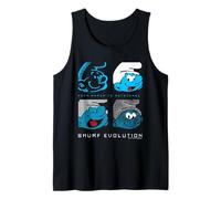 Evolución de los Pitufos de Papel a metaverso Pitufos Película Camiseta sin Mangas