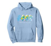 Evolución De Pitufina Pitufina Metaverso Pitufos Película Sudadera con Capucha, Unisex para Adultos, Azul Polvoriento, XL