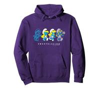 Evolución De Pitufina Pitufina Metaverso Pitufos Película Sudadera con Capucha, Unisex para Adultos, Morado, XL