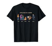 Evolución De Un Gamer Funny Meme Retro Consola A VR Gaming Camiseta