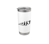 Evolución de un jugador de balonmano Vaso térmico de acero inoxidable de doble pared