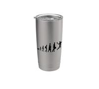 Evolución de un jugador de balonmano Vaso térmico de acero inoxidable de doble pared