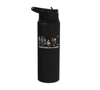 Evolución De Un Jugador Divertido Meme Retro Nerd Gaming Humor Stainless Steel Insulated Water Bottle