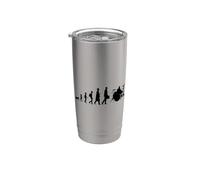 Evolución de una batería Rock Artist Drum Set Vaso térmico de acero inoxidable de doble pared