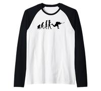 Evolución del Hockey sobre Hielo Camiseta Manga Raglan
