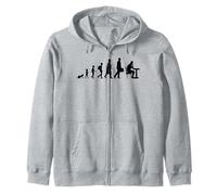Evolución del Jugador ajedrez Aficionado al ajedrez Juegos Sudadera con Capucha