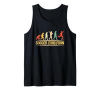 Evolución futbolística de jugador primitivo a moderno Camiseta sin Mangas