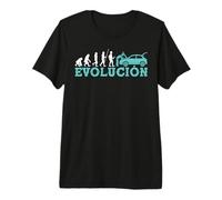 Evolucion Humana Humor Mecánico Carro Hombre Mujer Regalo Camiseta Premium