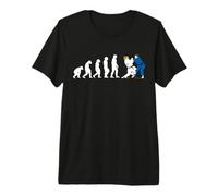 Evolución Judo Judoka Taekwondo Karate Aikido Ju-Jutsu diversión Camiseta Premium