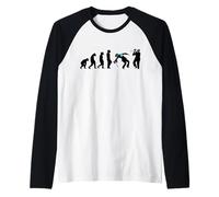 Evolución Paintball Airsoft Softair Gaming Gamer Airsoft Camiseta Manga Raglan