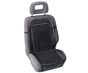 Evolución Respaldo Auto Reposacabezas Fresco Con Bolas De Madera - Negro
