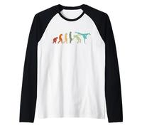 Evolución Wushu Kárate Ju-Jutsu Kung-Fu Vintage Capoeira Camiseta Manga Raglan