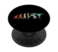 Evolución Wushu Kárate Ju-Jutsu Kung-Fu Vintage Capoeira PopSockets PopGrip Adhesivo