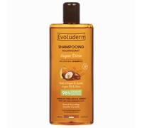 EVOLUDERM - Champú nutritivo argán divino - 400 ml - 96% de origen natural - vegano - Fabricación francesa