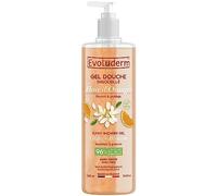 EVOLUDERM - Gel de Ducha con Flor de Naranjo Soleado - 500 ml - 96% de Origen Natural - Vegano - Fabricación Francesa - Limpia, Nutre, Hidrata y Refresca la Piel