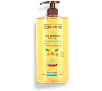 EVOLUDERM - Gel de ducha estimulante monoï a la locura - 1000 ml - 95% de origen natural - vegano - Fabricación francesa