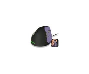 Evoluent VerticalMouse 4 Ratón vertical pequeño - Láser - 6 botones - cableado - HYPERTEC