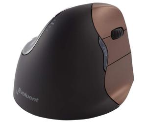 Evoluent VM4SW Ratón Vertical Inalámbrico para Diestros Negro/Bronce