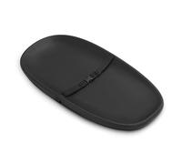 Evolur Cambiador Eva Baby en negro, suave y transpirable, ligero y portátil, se adapta a todas las mesas cambiadoras, acolchado firme impermeable